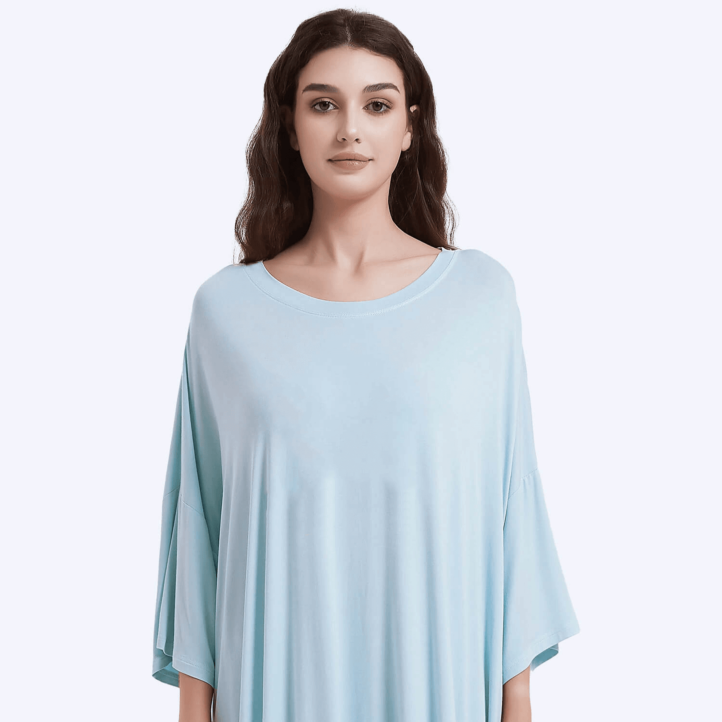 Oversized T-Shirt Hellblau