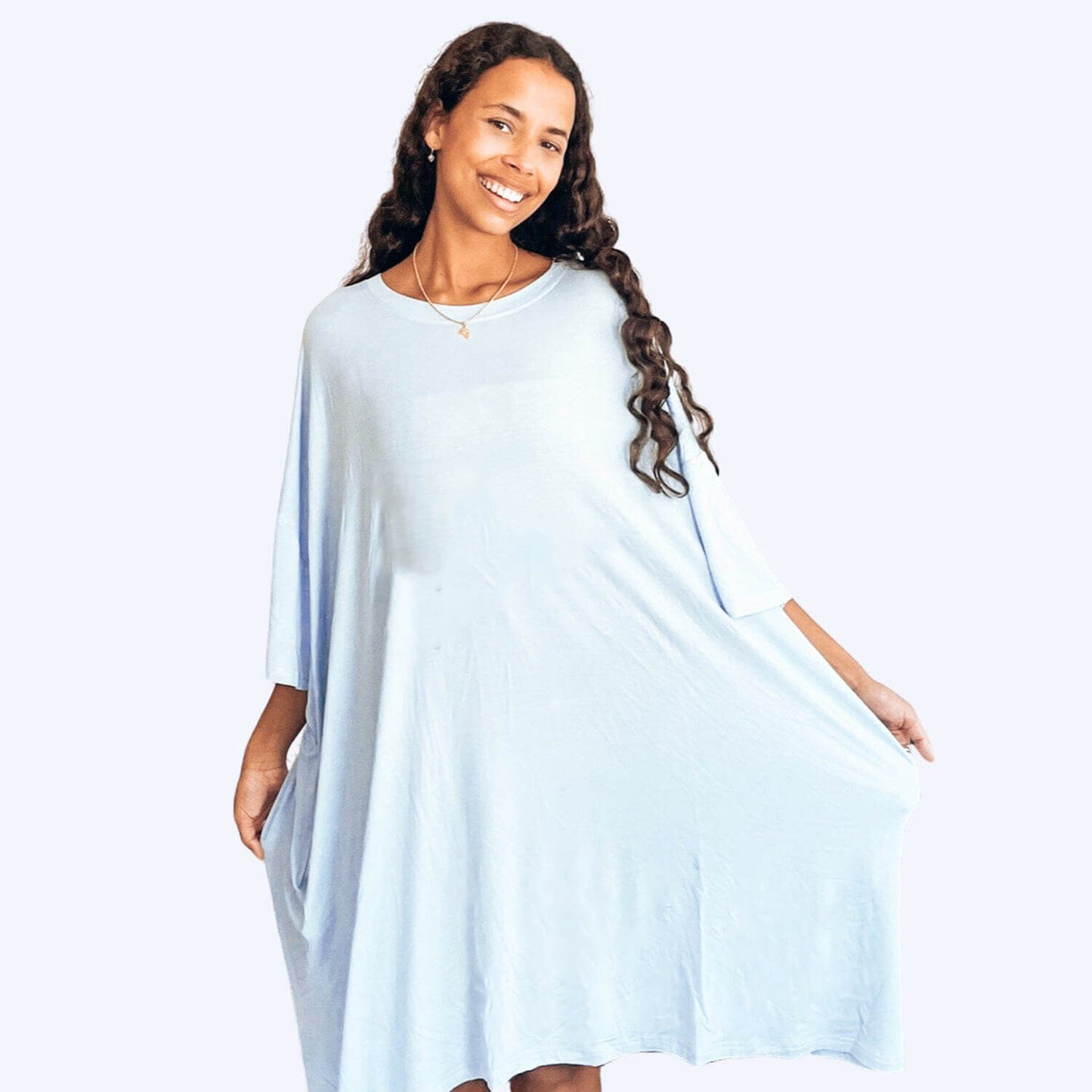 Oversized T-Shirt Hellblau